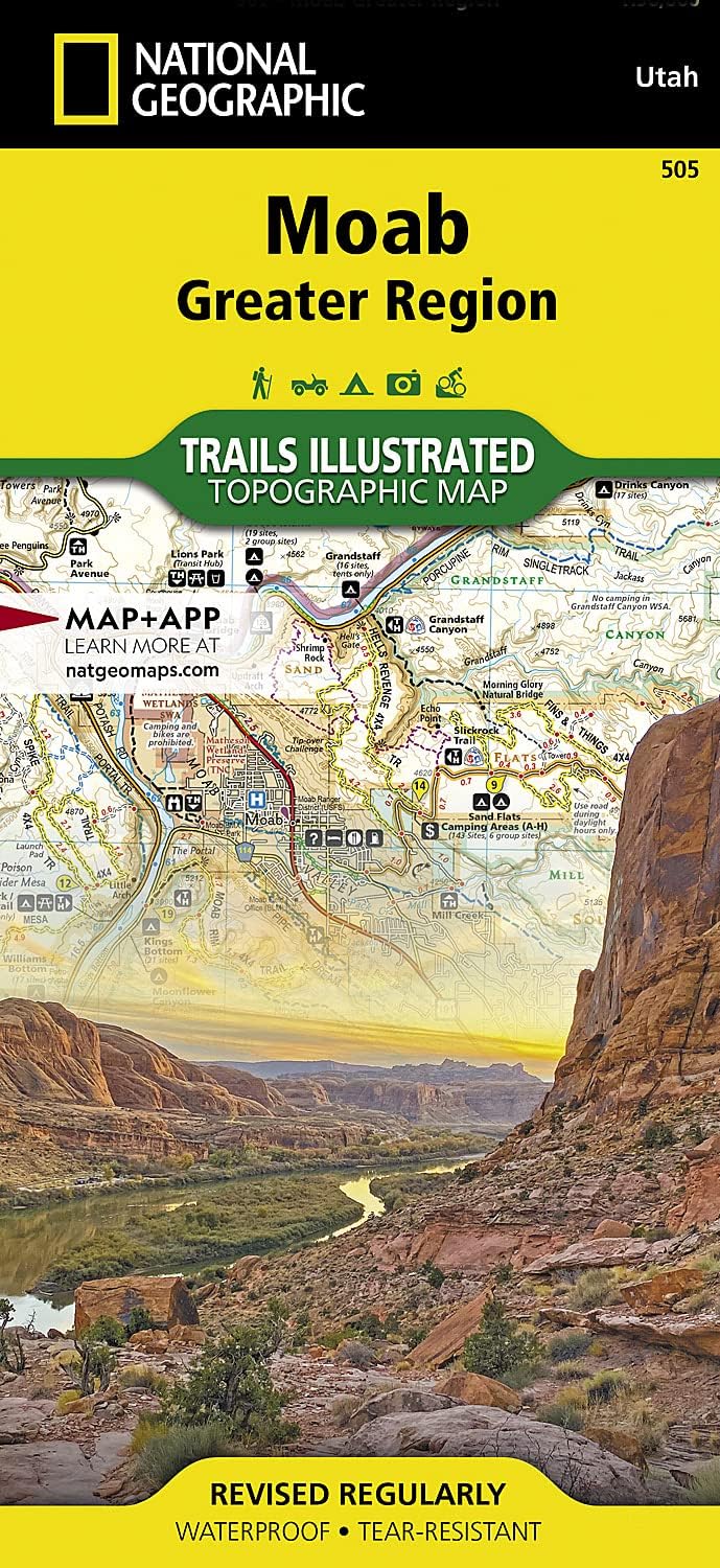 National Geographic Trails Illustrated Map 2022 Moab Greater Region